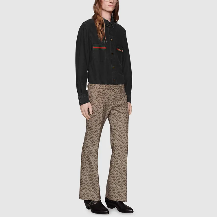 GUCCI Shirts Men Black-1