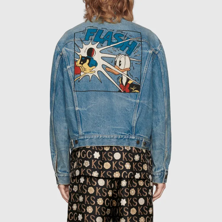 GUCCI x Disney Denim Jacket Men's Light Blue-3