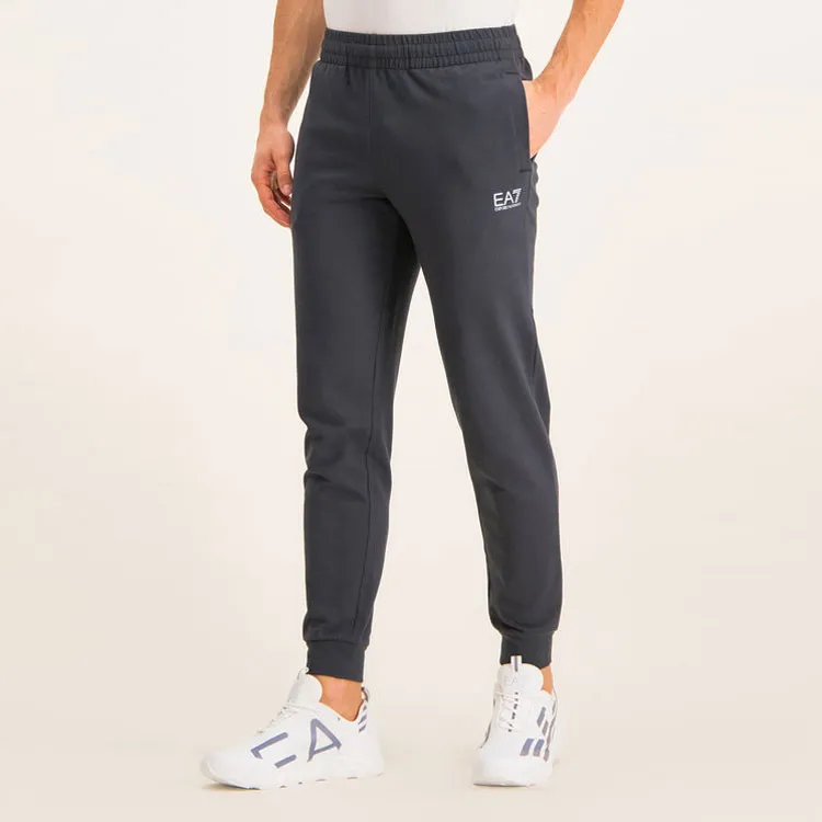 EMPORIO ARMANI EA7 Knitted Sports Pants Men's Night Blue-4