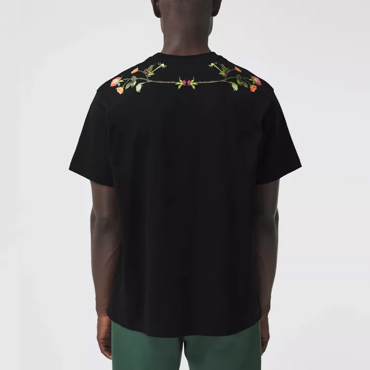 Burberry Montage Print Cotton Oversized T Shirt-4