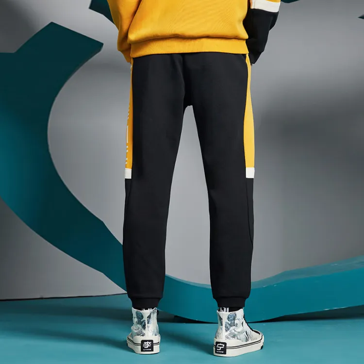 Disney X LINING Knitted Sweatpants Men Black-3