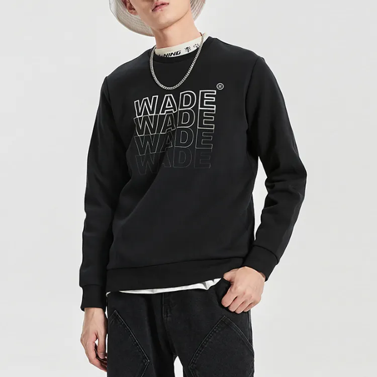 LINING Sweatshirts Men New Standard Black-3