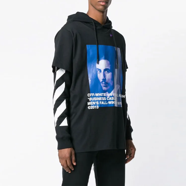 OFF WHITE Diag Bernini L/S Tee Hoodie-5
