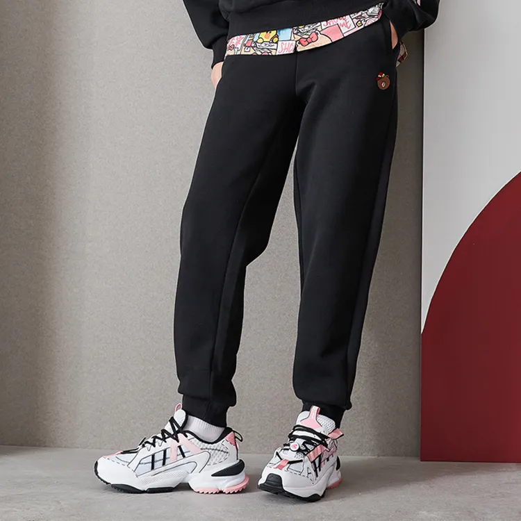 LINING Knitted Sweatpants Women's New Standard Black-2