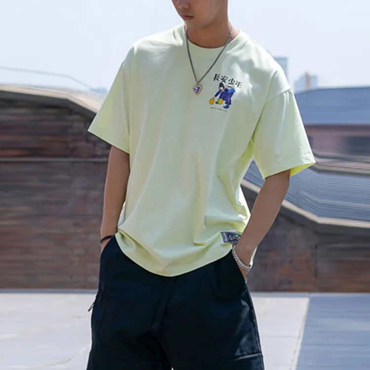 LiNing BADFIVE T Shirt Men's Fruit Pink Green-2