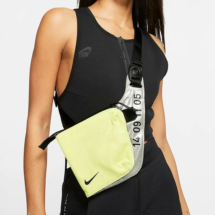 Nike Polyamide Techwear Sling Bag Fanny Pack Shoulder Bag Crossbody Bag Regular Unisex Neon Yellow-4