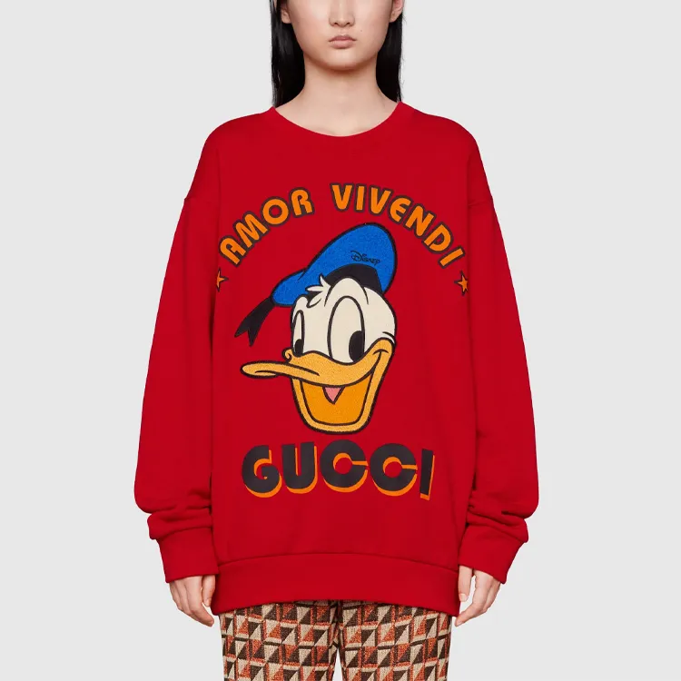 Disney X GUCCI Sweatshirts Men Red-1