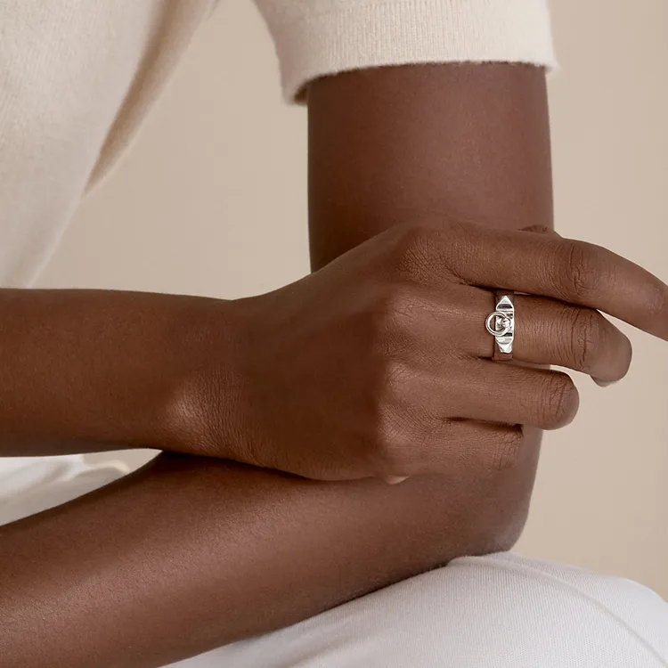 HERMES 925 Sterling Silver Rings Women's-1