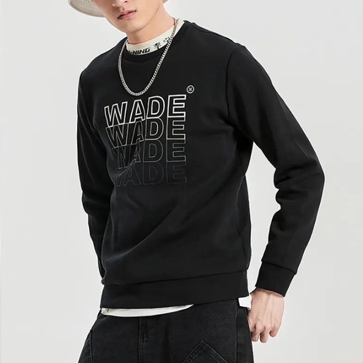 LINING Sweatshirts Men New Standard Black-5