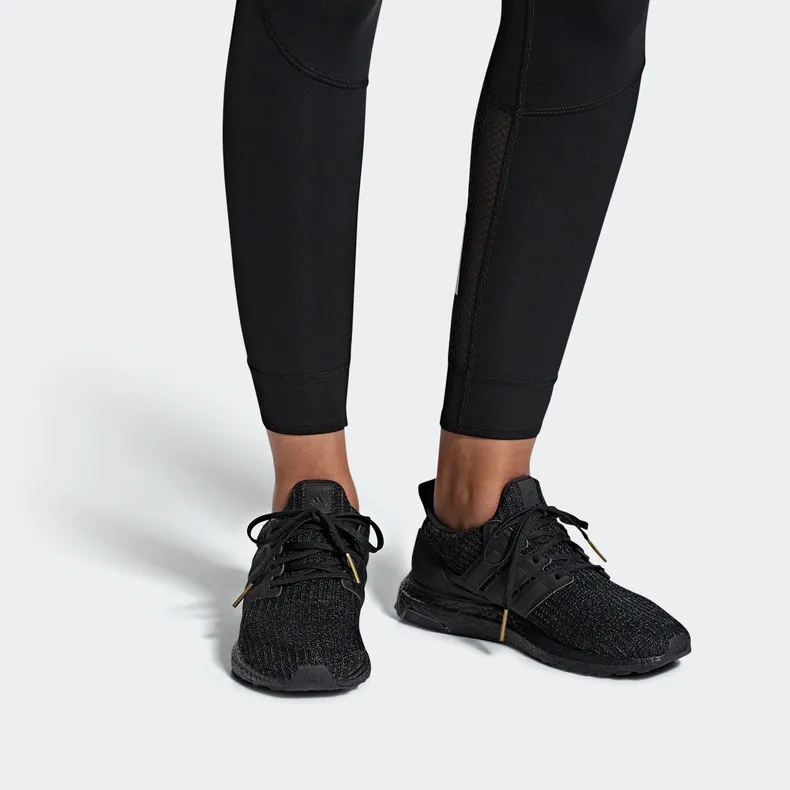 Adidas Ultra Boost 4.0 Triple Black Gold Women's-5