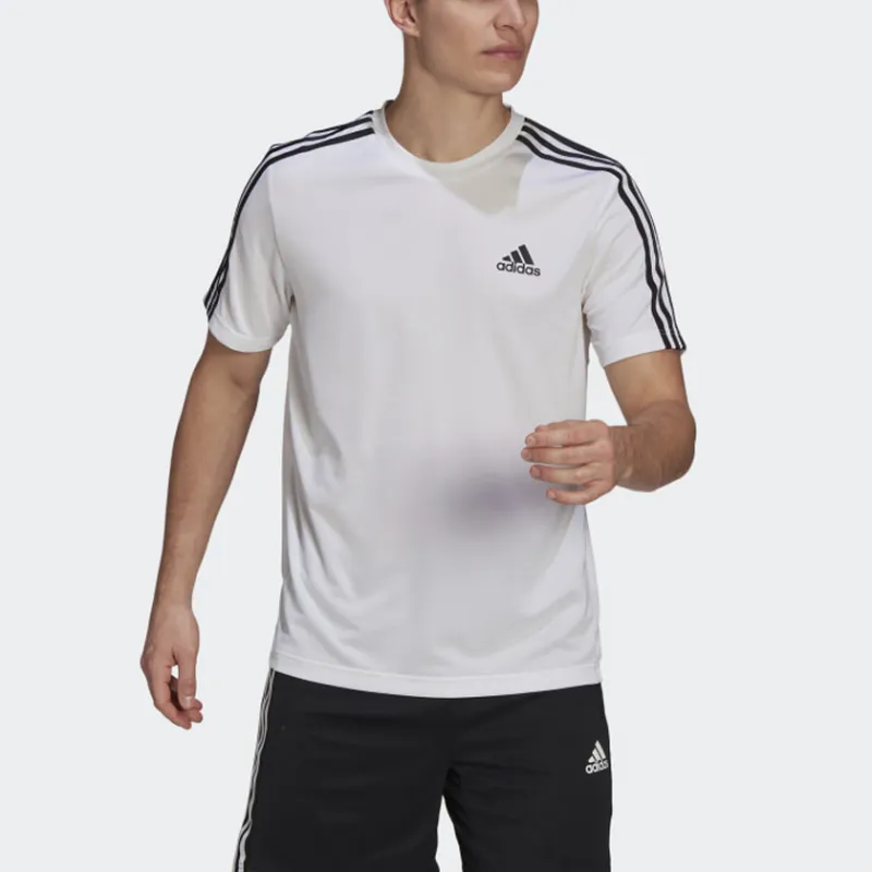 Adidas Set in Sleeve T Shirt Men's White-1