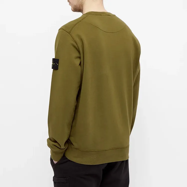 STONE ISLAND Sweatshirt Men's Olive Green-3