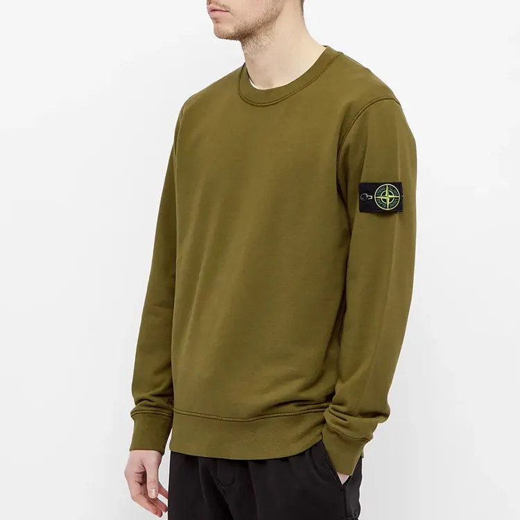 STONE ISLAND Sweatshirt Men's Olive Green-2