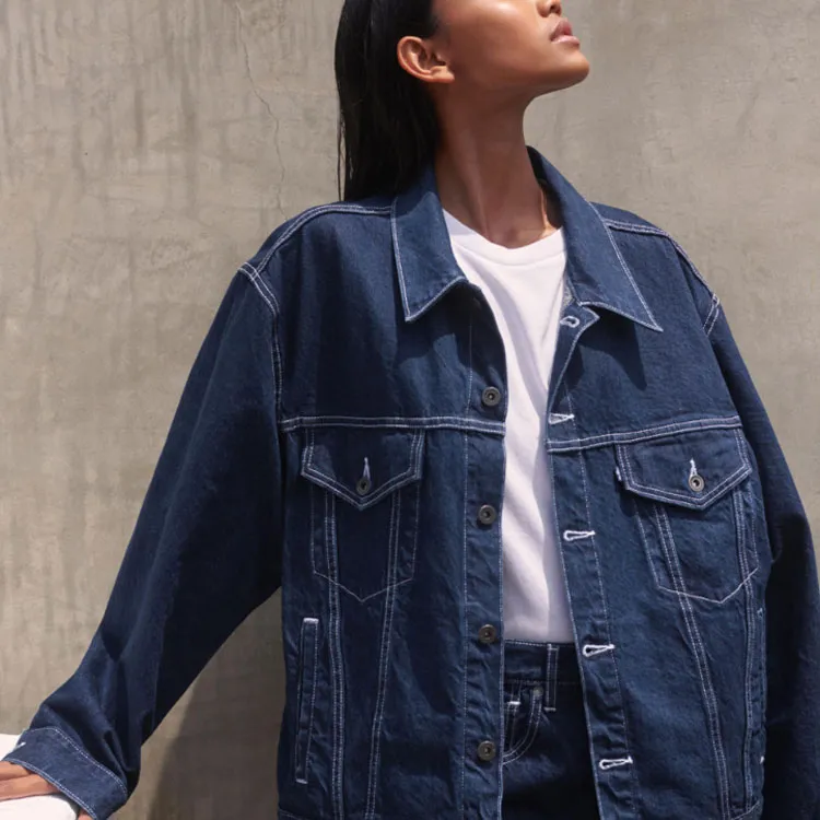Levi's Denim Jacket Women's Denim Blue-2