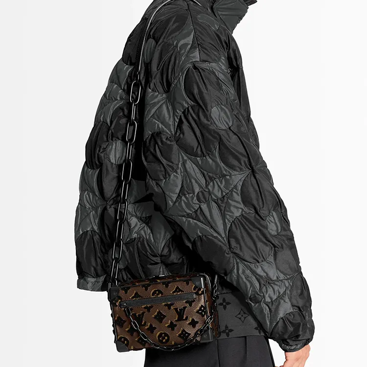 LOUIS VUITTON Mini Soft Trunk Monogram Tuffetage Black-5