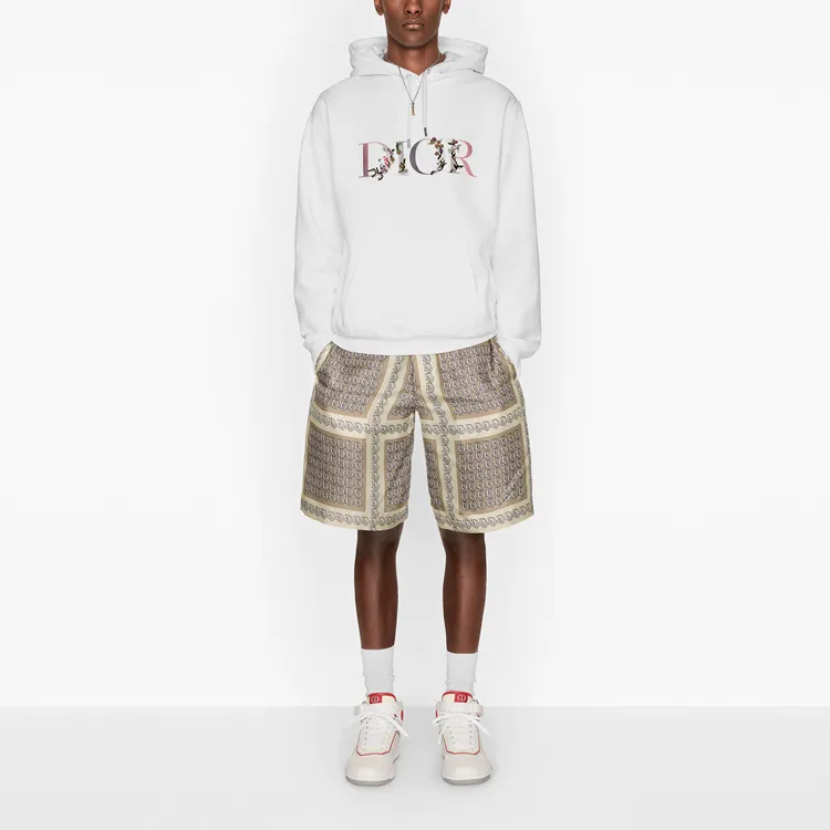 DIOR Flowers Embroidered Hoodie-3