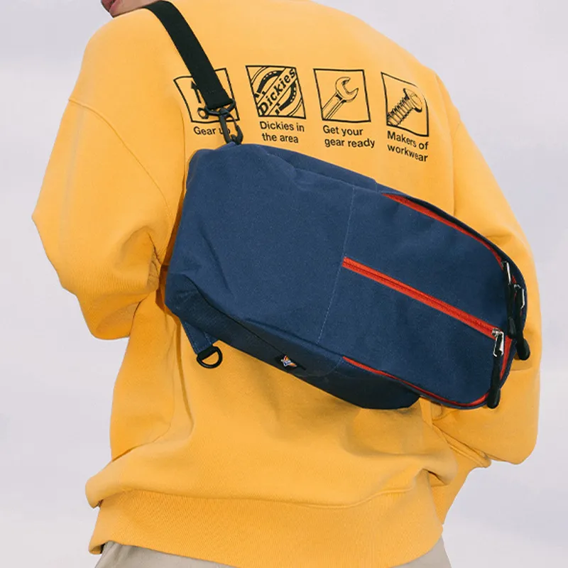Dickies Canvas Canvas Bag Sling Bag Fanny Pack Crossbody Bag Regular Unisex Marine Blue-1