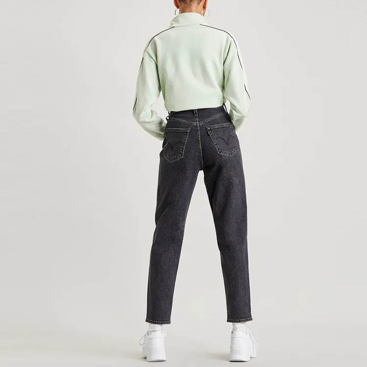 Levis Tapered Pants Moderate Jeans Women's Dark Gray-4