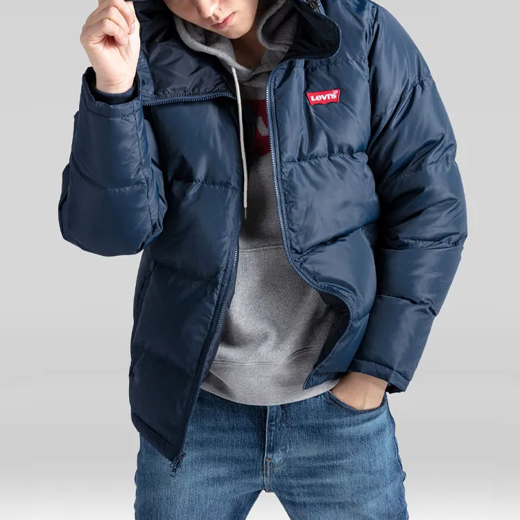 Levis Down Jackets Men Navy Blue-4