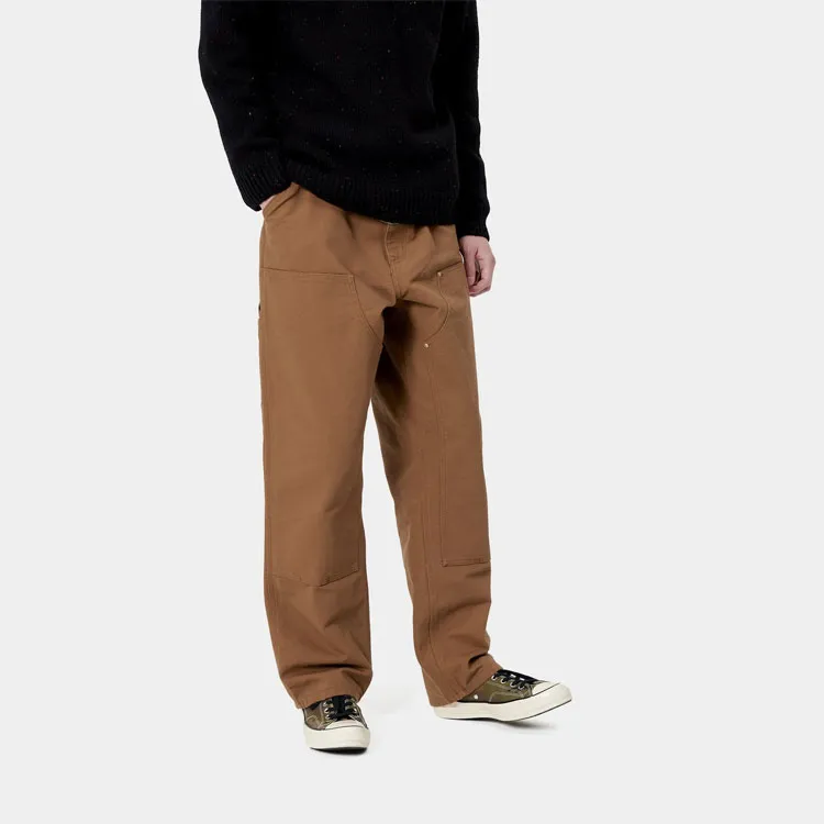Carhartt WIP Double Knee Dearborn Canvas 12oz Relaxed Straight Fit Pants-4