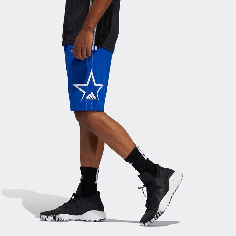 Adidas Basketball Shorts Men Blue-5