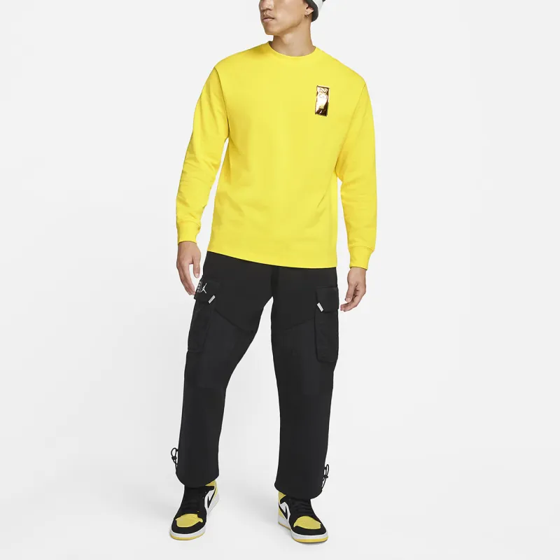 Jordan Air Jordan 23 T Shirt Men's European Leather Yellow-2