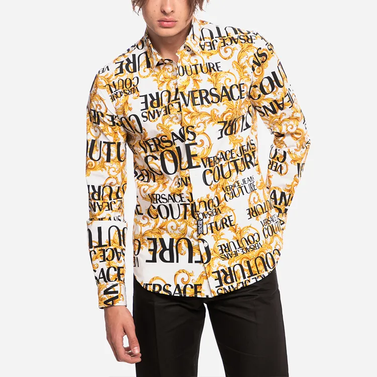 VERSACE JEANS COUTURE Shirts Men White-2