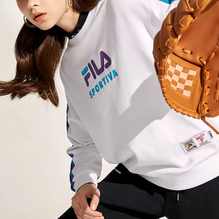FILA FUSION Sweatshirts Women's White-4