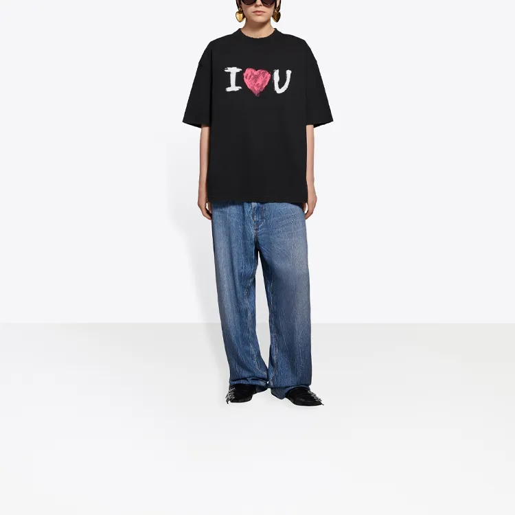 Balenciaga I Love You T Shirt-3