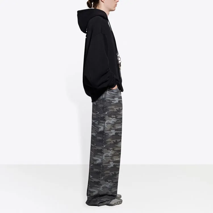 Balenciaga Wid Leg Printed Jeans-5