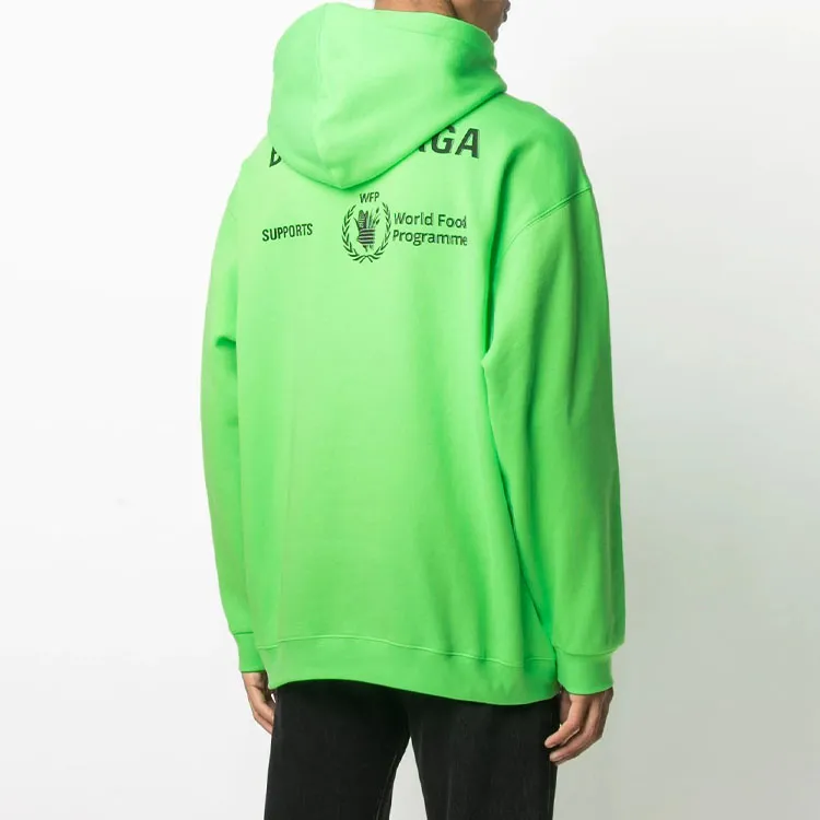 Balenciaga Sweatshirt Loose Fit Unisex Green-3
