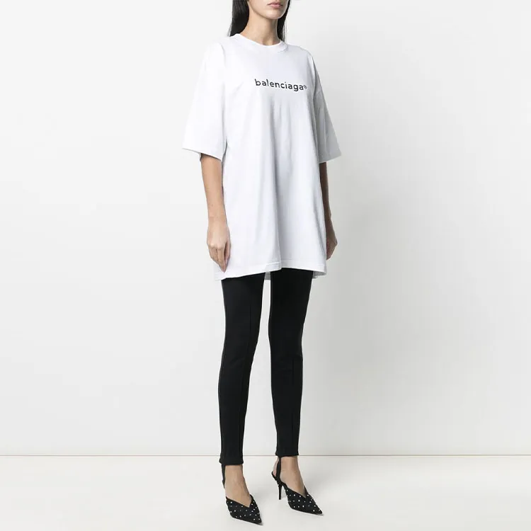 Balenciaga White Copyright Logo T Shirt 'White'-3