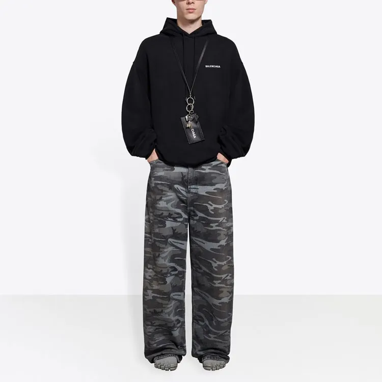Balenciaga Wid Leg Printed Jeans-2