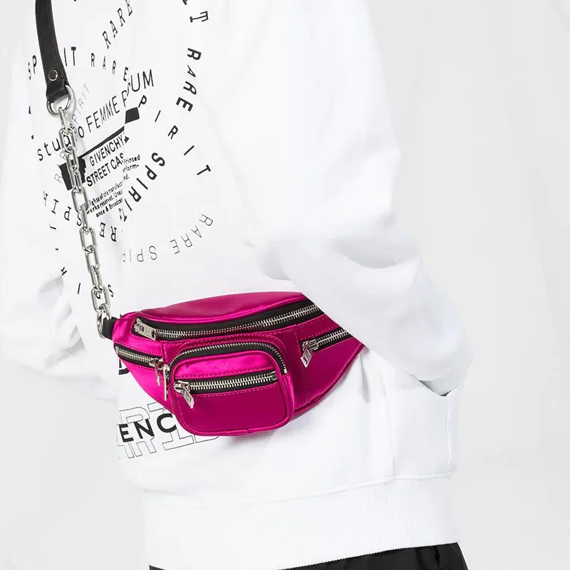 Alexander Wang Polyester Crossbody Bags Fanny Pack Women's Rose Red-4