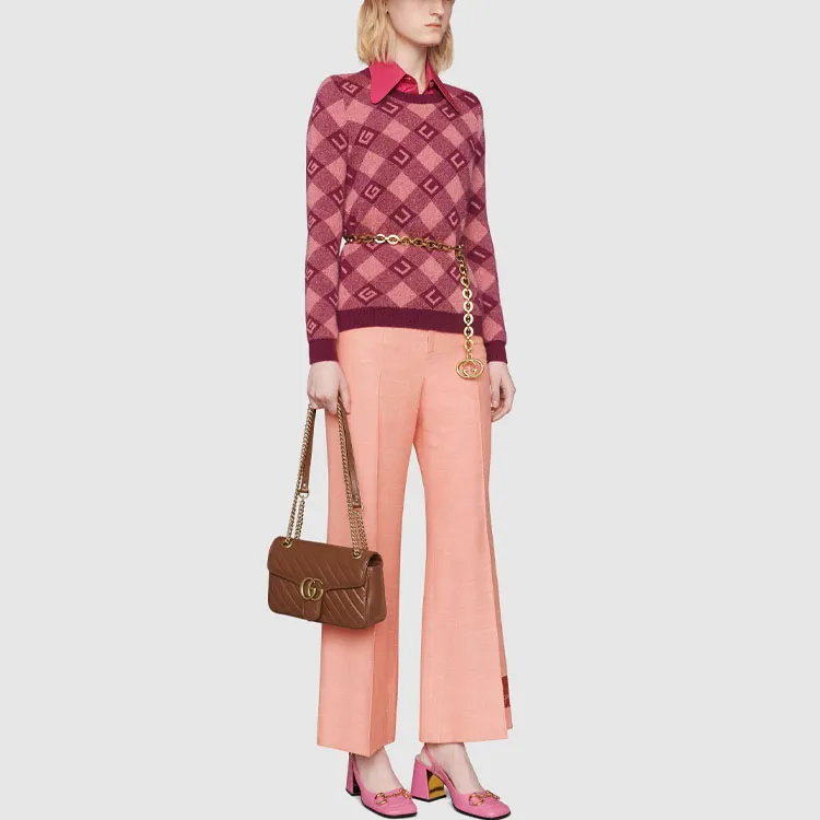 GUCCI Sweaters Women's Burgundy-3
