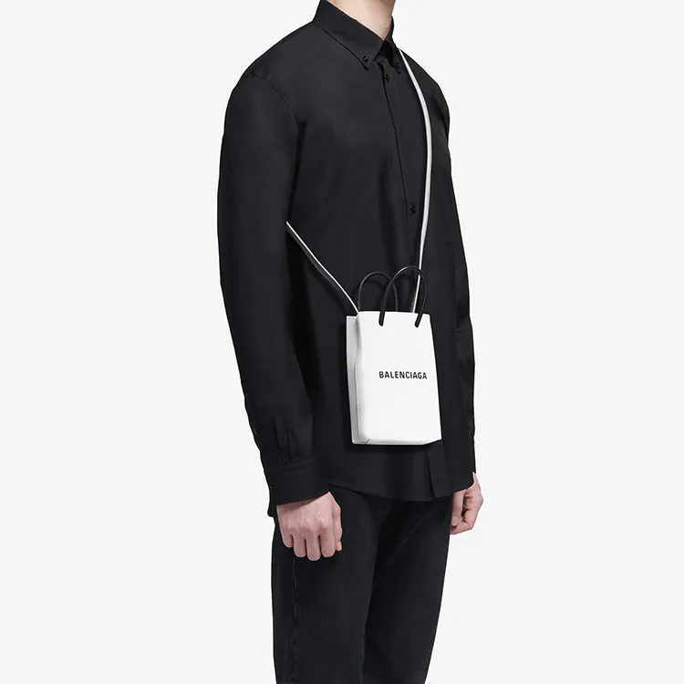 Balenciaga Shopping Phone Holder Tote Bag-8