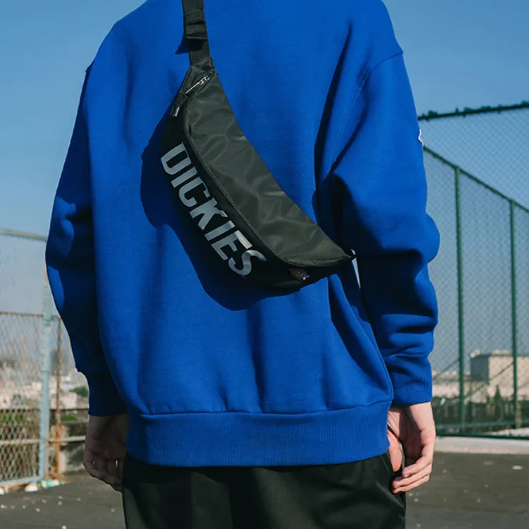 Dickies Polyester Dumpling Bag Crossbody Fanny Pack Sling Bag Regular Unisex Black White-3
