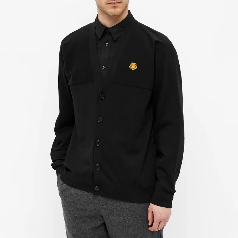 KENZO Classic Tiger Head Knitwear Men's Black-3