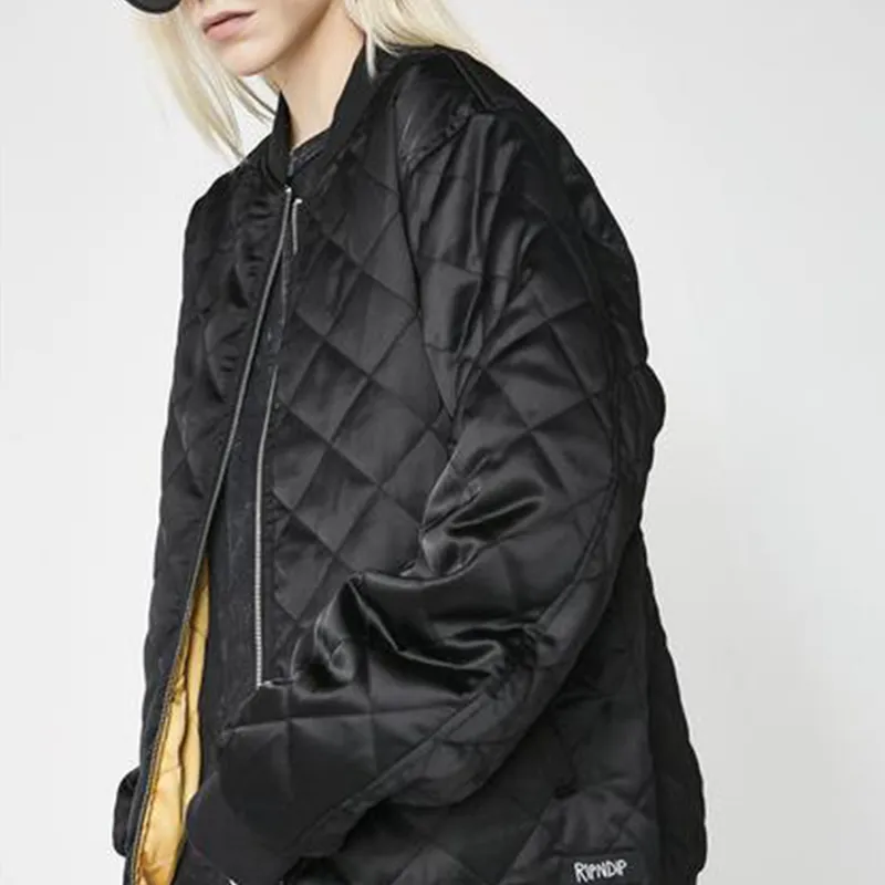 RIPNDIP Loose Fit Thickened Jacket Unisex Black-4