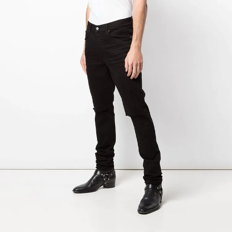 AMIRI Slash Skinny Stretch Jeans-1