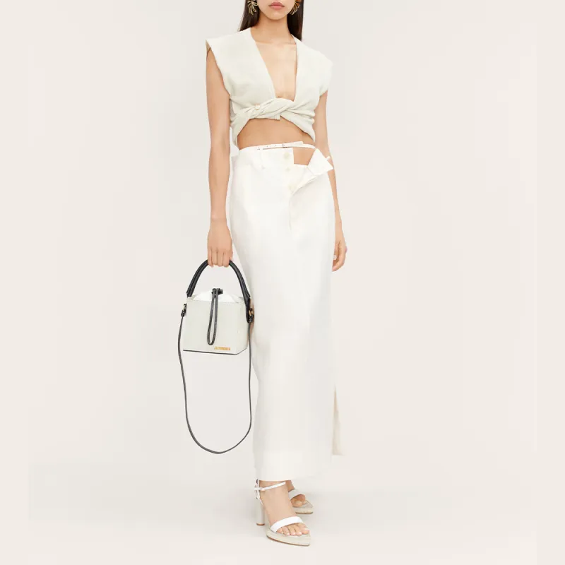 Jacquemus Suede Handbag Women's Ecru-3