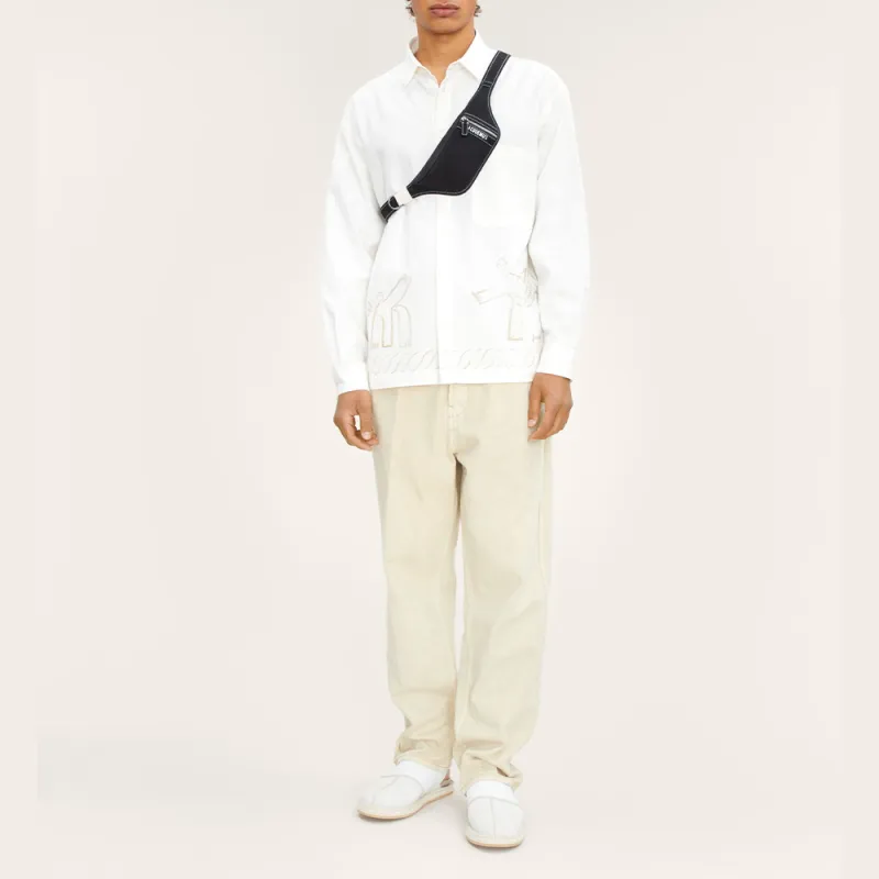Jacquemus Cotton Fanny Pack Men's Black-4