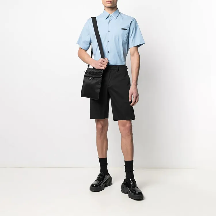 PRADA Casual Shorts Men Black-3
