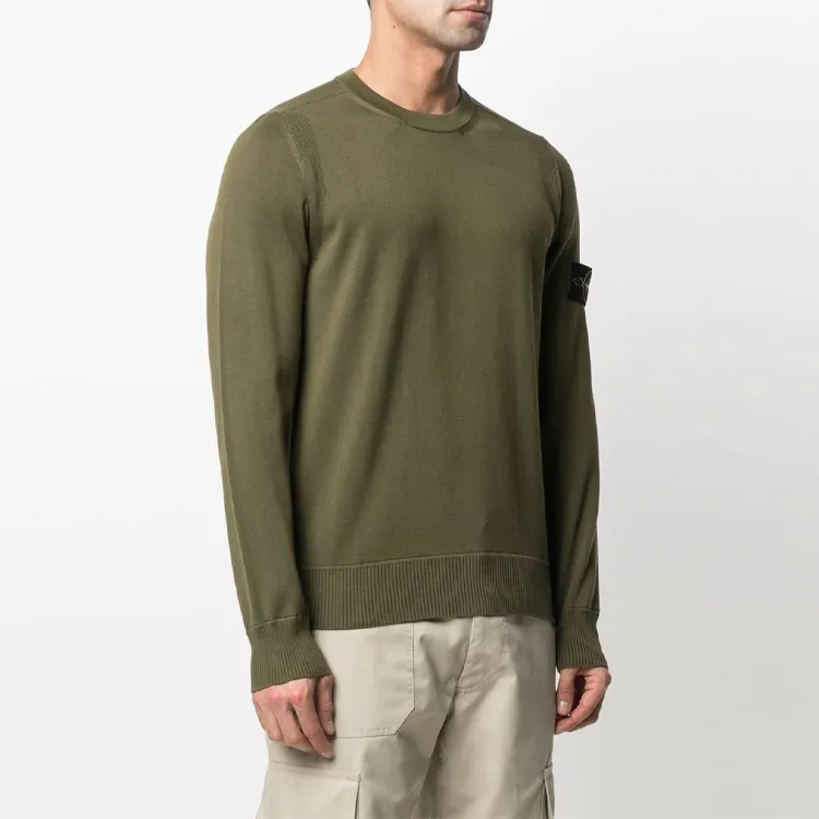 STONE ISLAND Sweatshirts Men Olive Green-3
