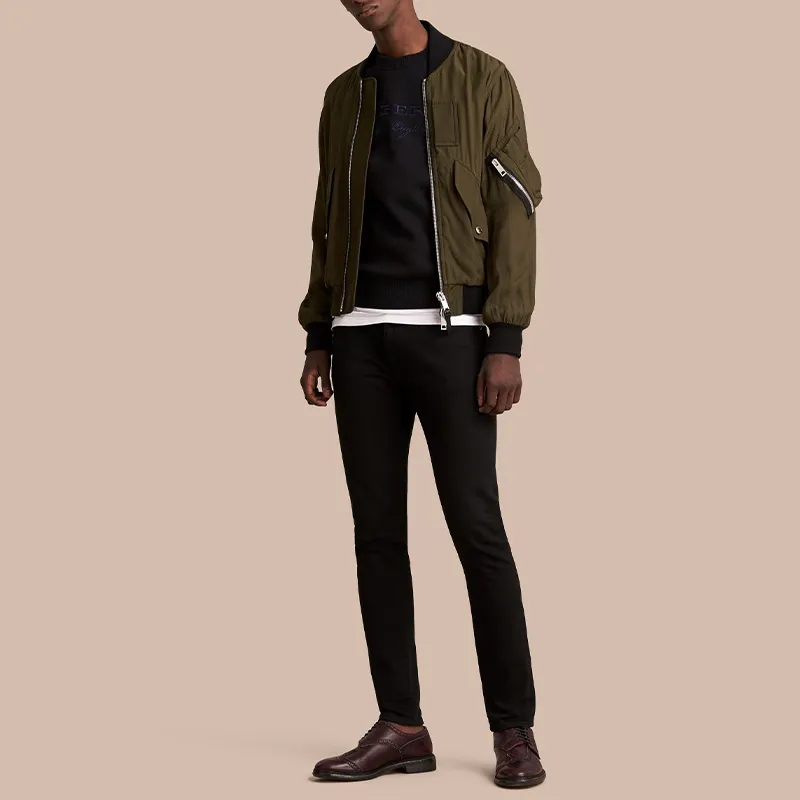 Burberry Jackets Men Army Green-2