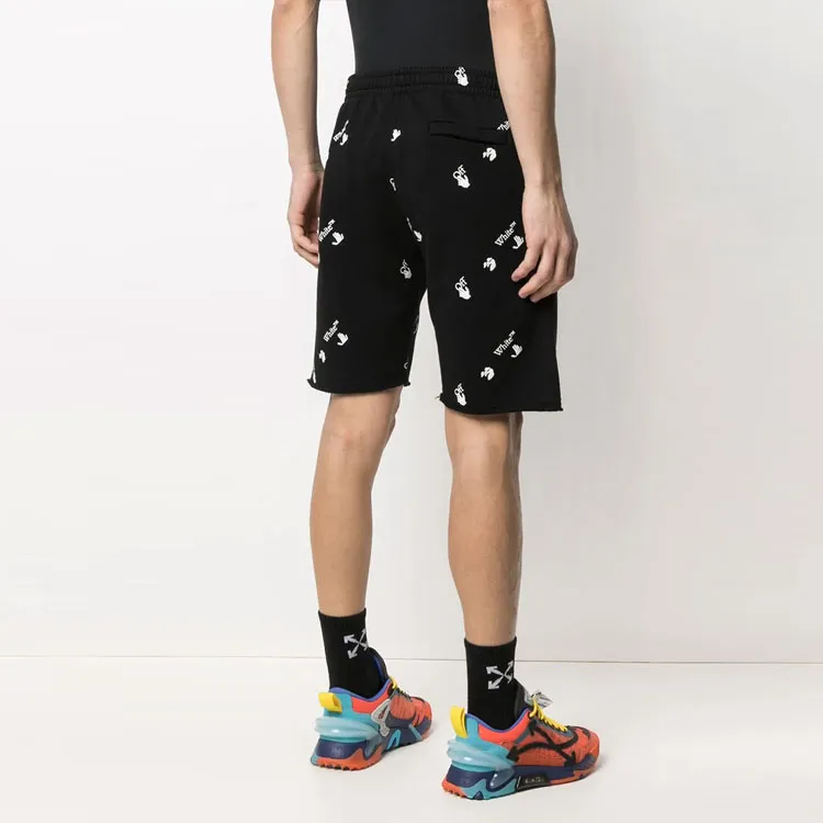 OFF WHITE All Over Logo Print Shorts-1