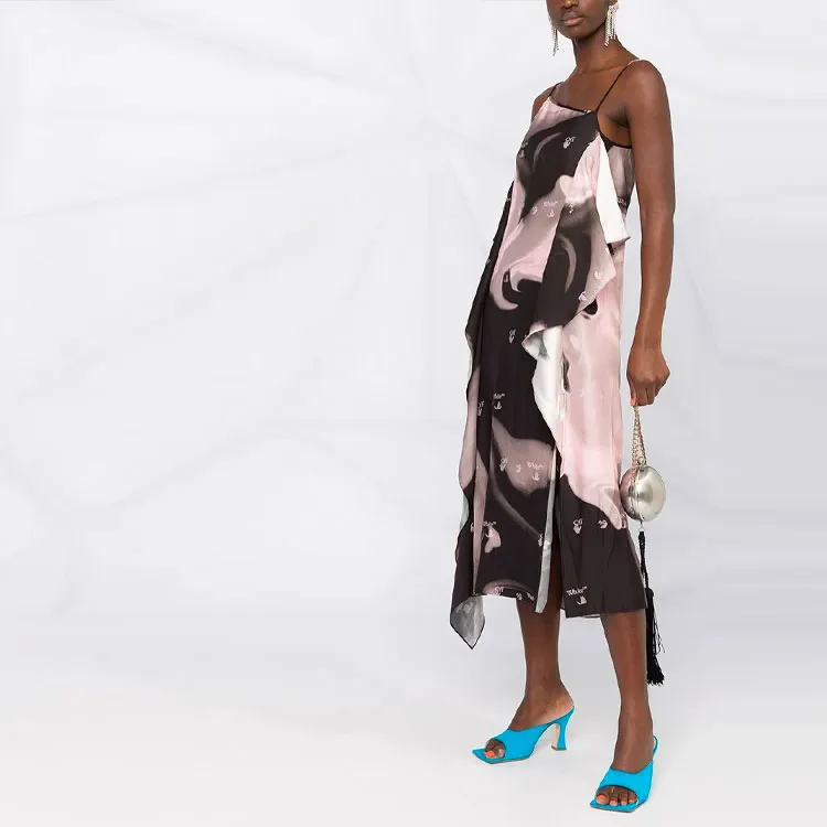 OFF-WHITE SS21 Slip Dresses Women's Multicolor-3