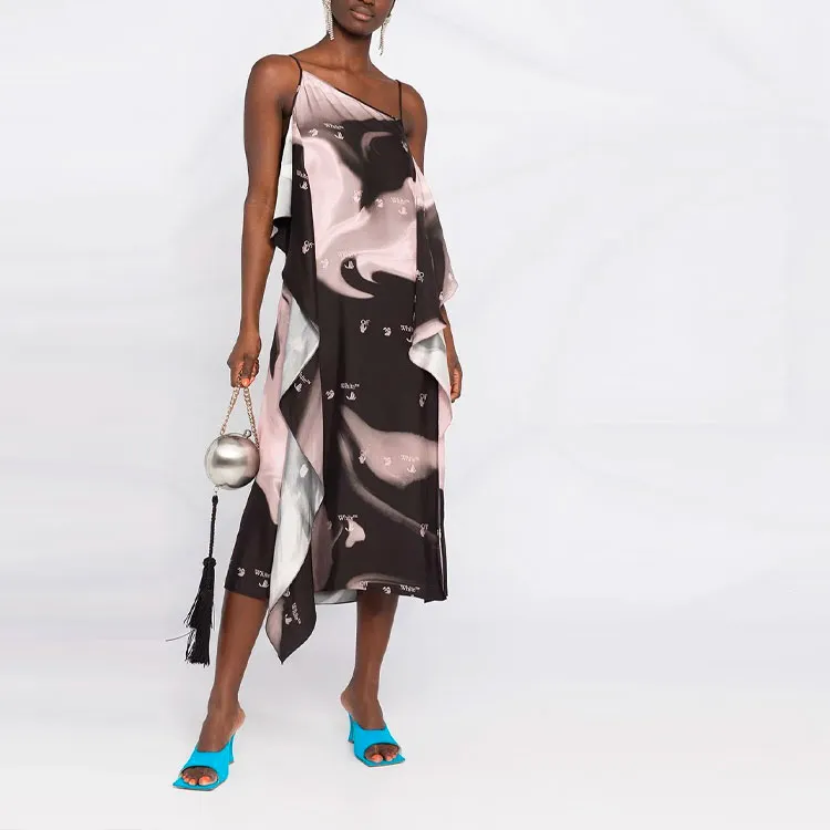 OFF-WHITE SS21 Slip Dresses Women's Multicolor-1