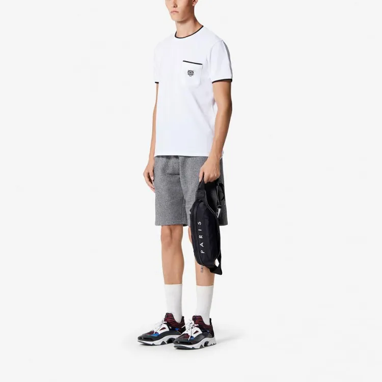 KENZO Tiger Embroidered Crewneck T Shirt-4