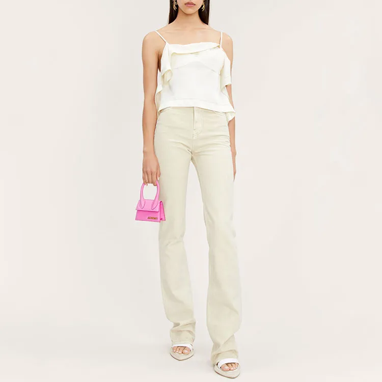 Jacquemus Le Chiquito Cow Leather Crossbody Bags Handbags Mini Women's Pink-4